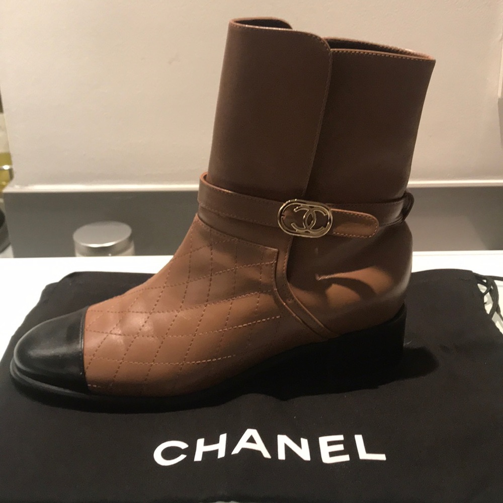 WORN ONCE CHANEL BOOTS!!!